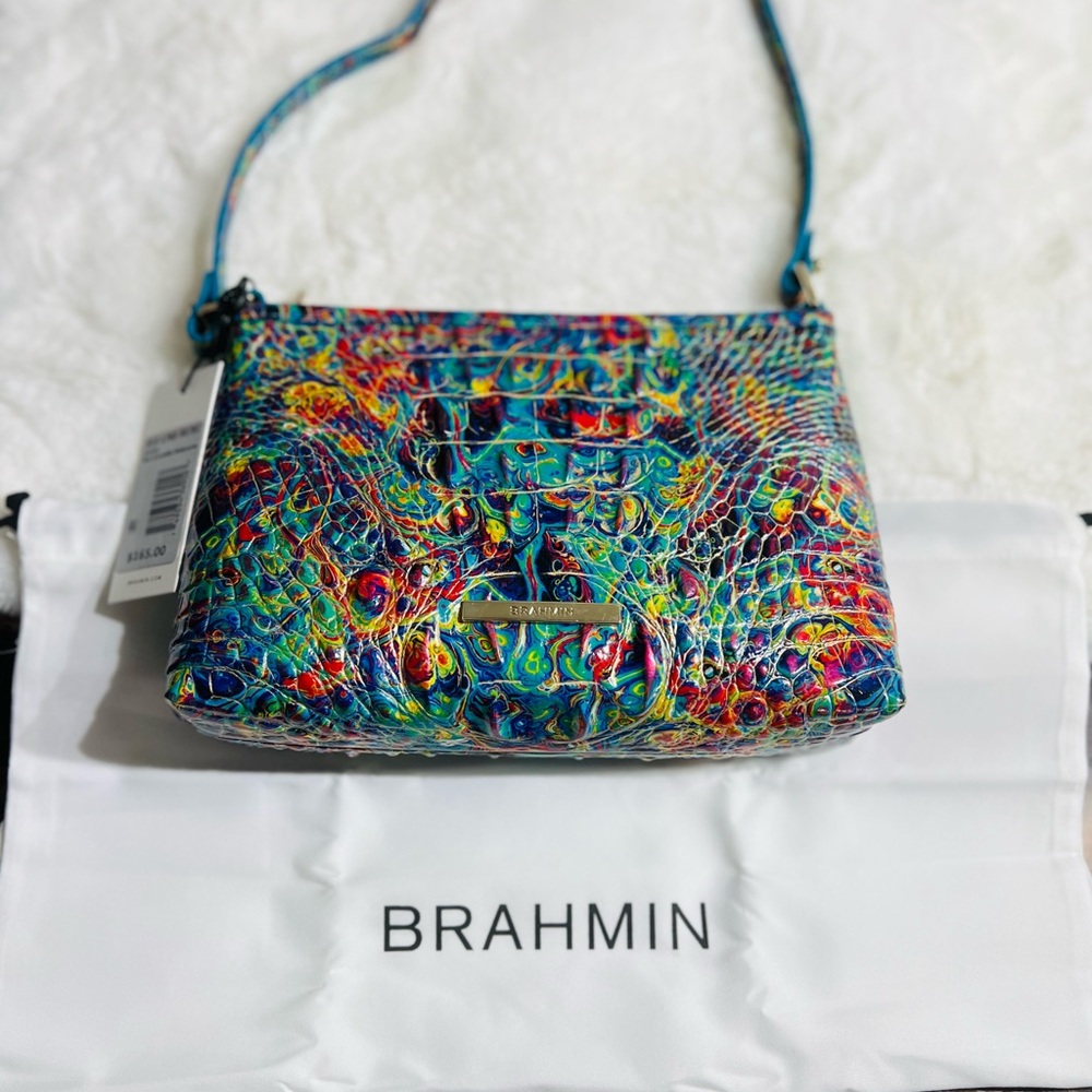 NWT Brahmin BLUE AMMOLITE MELBOURNE Genuine Leather LORELEI